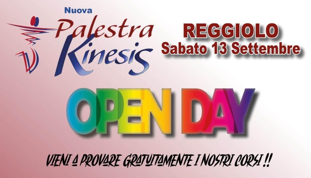 Open Day 13 Settembre